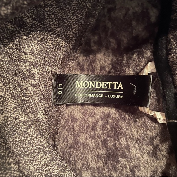 Mondetta Women’s Pullover Fleece Cowl Neck Crop Shirt  Sweatshirt size Large - Picture 2 of 9